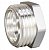 Футорка LD Pride DN50х40 (2"НР х 1 1/2" ВР) латунь никель
