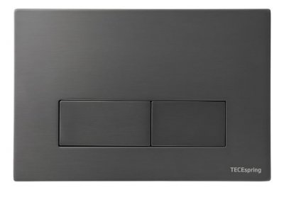 Панель смыва TECEspring S, прямоуг. клав., нерж. сталь, сатин, gun metal PVD, с покрытием против отпечатков пальцев