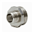 Ниппель переходной DN25х15 (1"НР х 1/2"НР) латунь никель