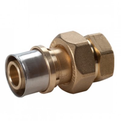 Фитинг-переходник "мультипресс" из 3 частей с ВР 1/2"x(20x2), для труб GIACOTHERM, GIACOFLEX
