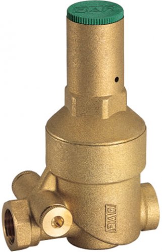 Редуктор латунный, 1", ВР-ВР, с манометром FAR
