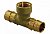 Тройник Q&E с ВР 16-RP1/2"ВР-16 '50И, DR-латунь, Uponor