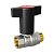 Кран шаровой LD Pride 1/2", ВР-НР, черн. высокая ручка, никель