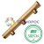 Коллектор 1", ВР-НР, 3 отвода 3/4", НР, межосевое 100 мм FAR
