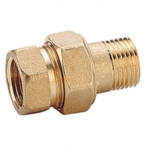 Прямой фитинг из 3 частей ("американка"), 1 1/2", ВР-НР, нехромированный