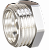 Футорка DN15х10 (1/2" НР х 3/8" ВР) латунь никель