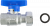 Кран шаровой FAR 1/2"-3/4", ВР-накидная гайка EPDM, син. бабочка, хром