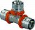 Тройник S-PRESS 25-25-25 '5В, латунь, Uponor