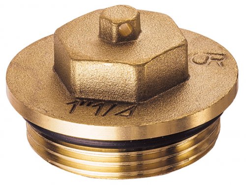 Заглушка CR, 1 1/4", НР, латунная FAR