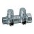 Коллектор запорно-балансировочный 3/4" на 2 отвода 1/2"EU c вставкой под уплотнение FAR