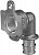 Водорозетка Q&E 20-3/4"ВР под настенную коробку, латунь, Uponor