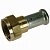 Муфта накидная гайка, плоское уплотнение, латунь пресс, 16х1/2" Henco