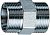 Переходник 1/2", НР, М24х19-М24х19, хромированный FAR