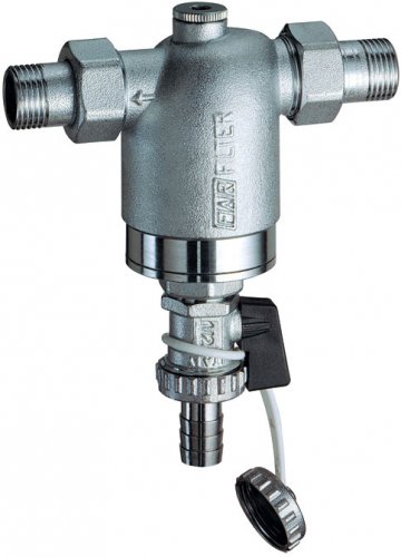 Фильтр 3/4", американка, 300 мкм, без манометра, Tmax: 95 °С, 25 бар FAR