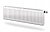 Радиатор стальной панельный EVRA Compact 33-400-1400, подкл боковое, RAL 9016 глянцевый