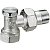 Клапан угловой отсечной R16D2, 3/4", хромированный