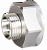 Переход DN15х10 (1/2"ВР х 3/8"НР) латунь никель