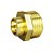 Ниппель переходной, DN15х10, 1/2"х3/8", НР-НР, латунь LD