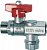 Кран шаровой FAR 1/2"-М24х19, ВР-НР, со встроенным фильтром, красн. бабочка, хром