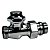 Клапан прямой отсечной для полотенцесушителя, глянцевый хром, НР 1/2" x 16