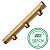 Коллектор 1 1/4", ВР-НР, 3 отвода 3/4", НР, межосевое 100 мм FAR