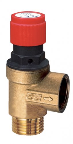 Клапан предохранительный 1/2" (НР-ВР), 4 бар
