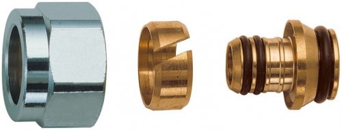 Концовка для м/п труб и труб PEX, 20х2,5, 3/4"EU FAR