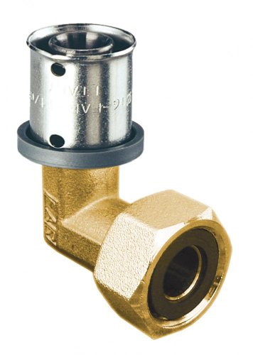 Пресс-уголок 16*2, с накидной гайкой 1/2", без покрытия FAR