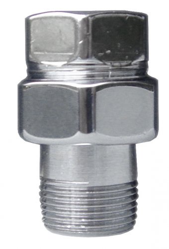 Фитинг прямой трехразъемный 1/2", покрытие серебро FAR