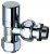 Вентиль запорный угловой 1/2" гайка М24х19 (серебро) с EPDM
