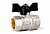 Кран шаровой LD Pride 1 1/4", ВР, черн. бабочка, никель