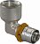 Угольник S-PRESS с ВР 25-RP1" '5В, латунь, Uponor