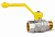 Кран шаровой LD Pride 1 1/4", ВР-НР, желт. рычаг, для газа никель