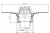 Кровельная воронка HL 62H/1, DN110