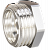 Футорка LD Pride DN40х32 (1 1/2"НР х 1 1/4" ВР) латунь никель