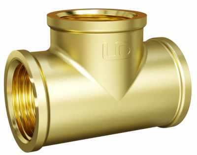Тройник LD Pride DN32 (1 1/4") ВР/ВР/ВР латунь